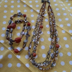 Silpalda bracelets and necklace